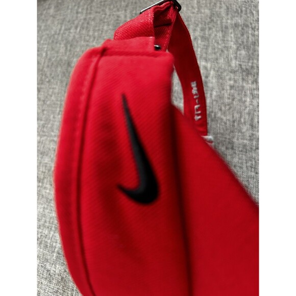 Nike Ohio State Buckeye Visor Hat Cap Red Embroidered Dri Fit Adjustable Strap - Picture 2 of 7